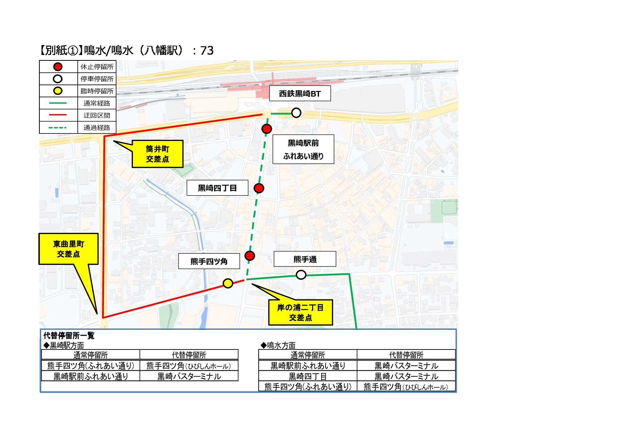 HP用：迂回経路・代替停留所（73）